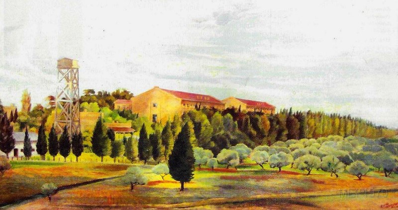Oil painting 1955 graduate Varoujan Hairabedian of the Melkonian School.jpg